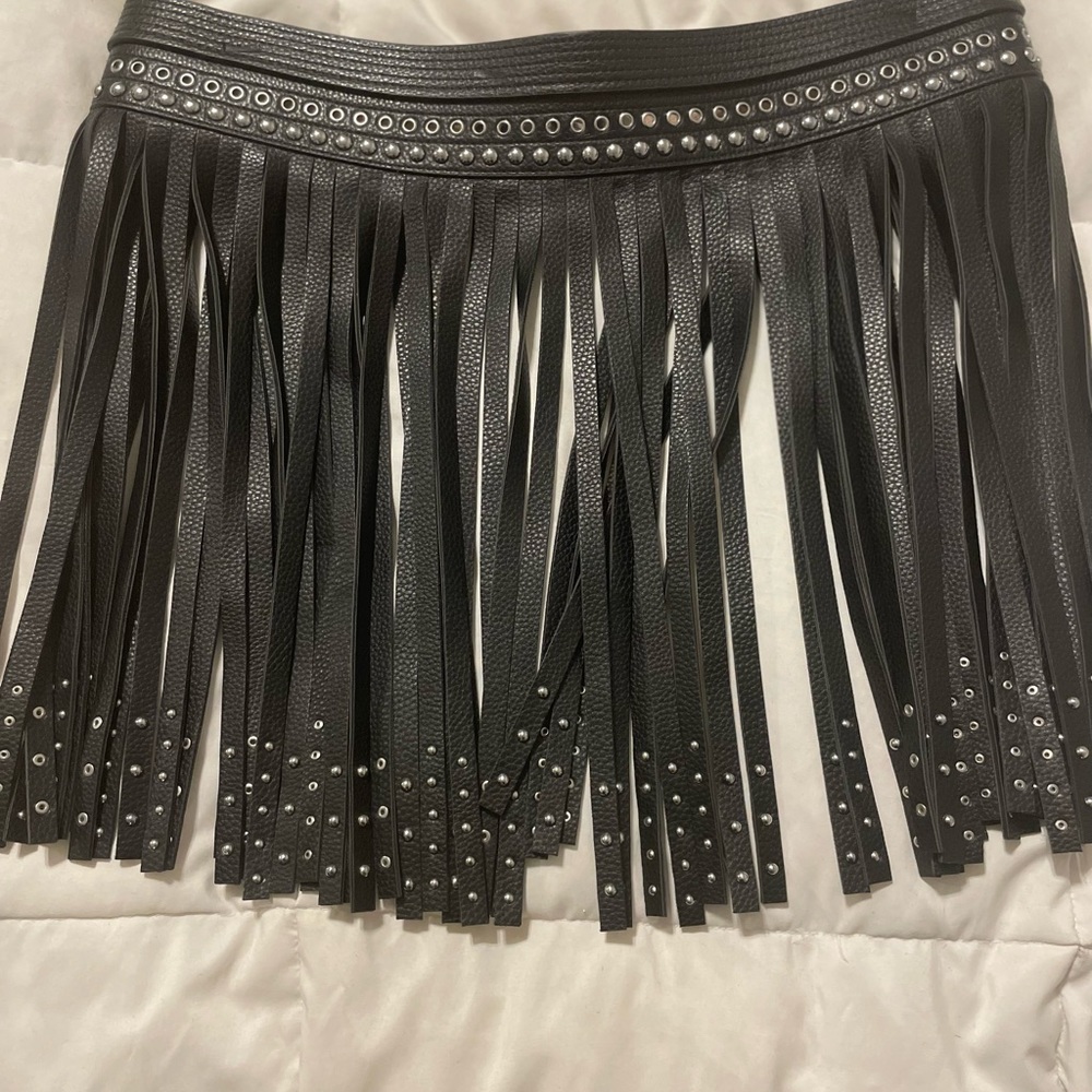 Leather Fringe belt